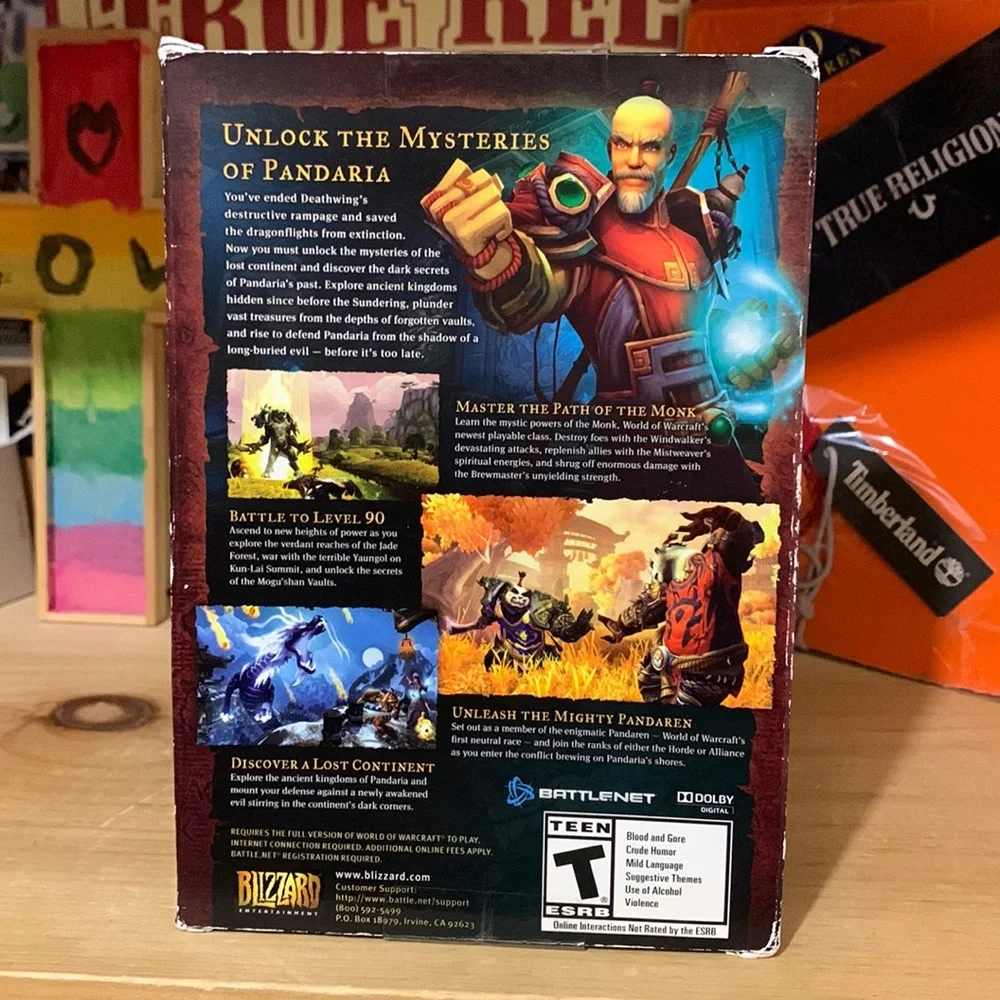 BLIZZARD-WORLD of WARCRAFT ‘Mists of Pandaria Expansion Set.’ DVD-ROM video game